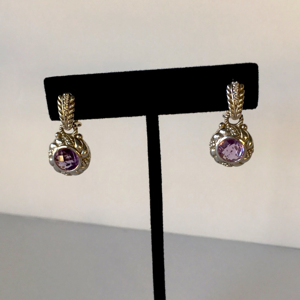 Judith Ripka Amethyst Earrings